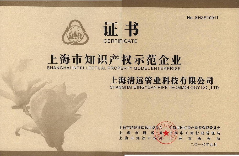 上海市知識產(chǎn)權(quán)示范企業(yè)